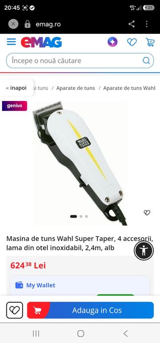 Masina de tuns Wahl super taper