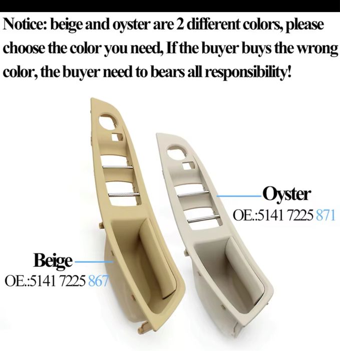 Set manere complete interior Bmw Seria 5 F10 F11 negru,crem,alb bej