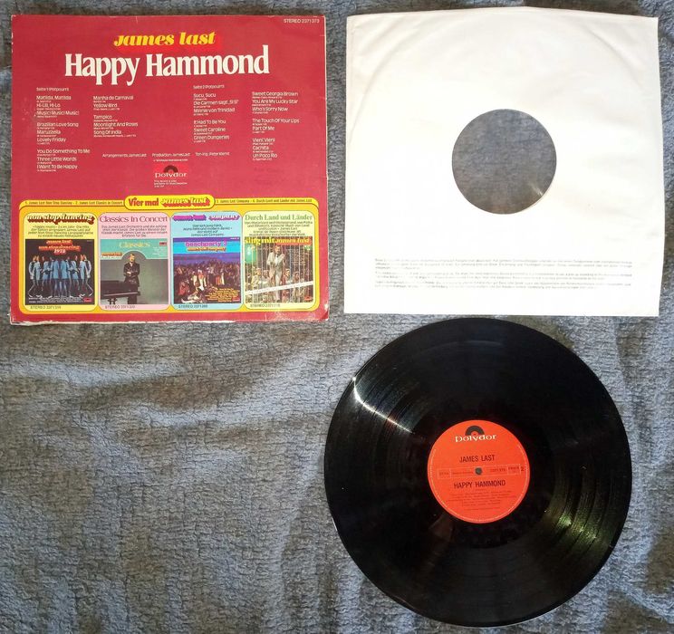 Грамофонна плоча James Last "Happy Hammond".1973. Polydor, Германия