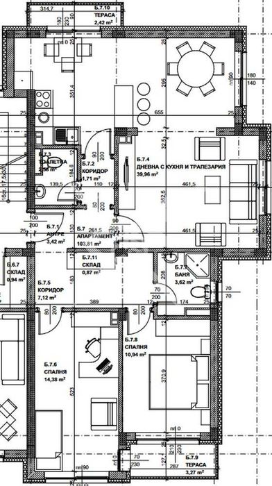 Продава се Тристаен апартамент в София, Кръстова вада - 125 кв.м за 2418 €/кв.м - Снимка #4
