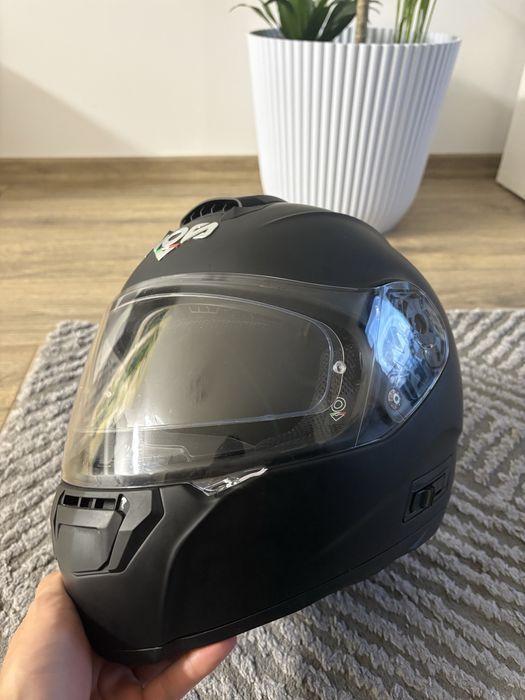 Casca moto NOS NS6 negru cu ochelari + pinlock