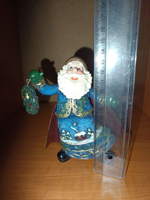 Decorațiune moș crăciun albastru