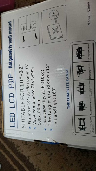 Стойка за стена за LED LCD PDP телевизори 10-32 инча