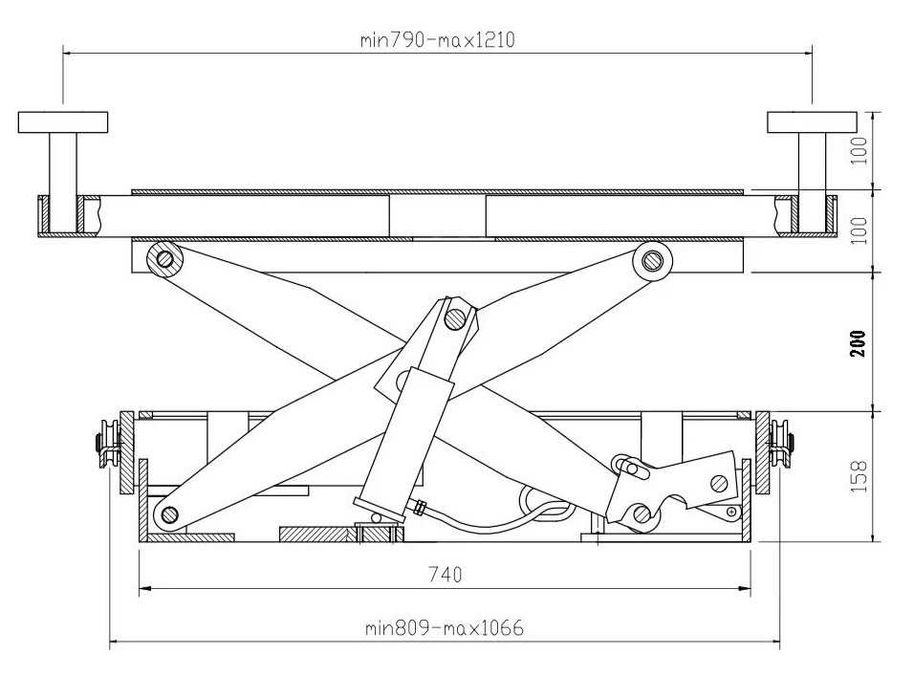 Четириколонен Подемник 5.5т БЕЗПЛАТНА ДОСТАВКА за София, Пловдив и