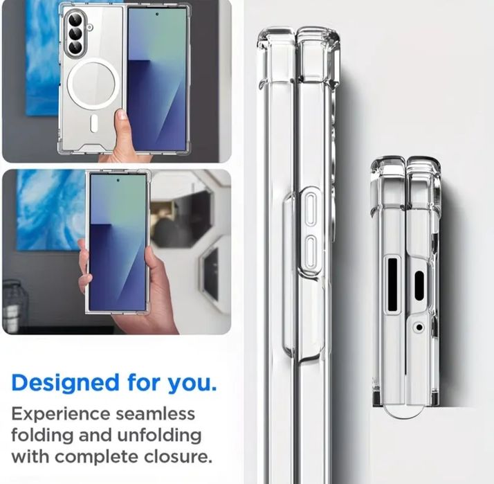 Samsung galaxy Z Fold 8,7 magsafe кейс ударо-устойчив прозрачен