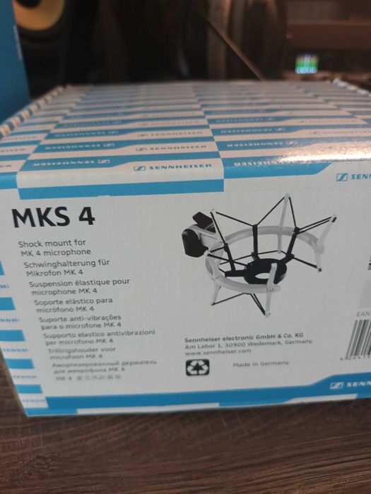 Професионален студиен микрофон Sennheiser MK 4 + Shock Mount MKS 4