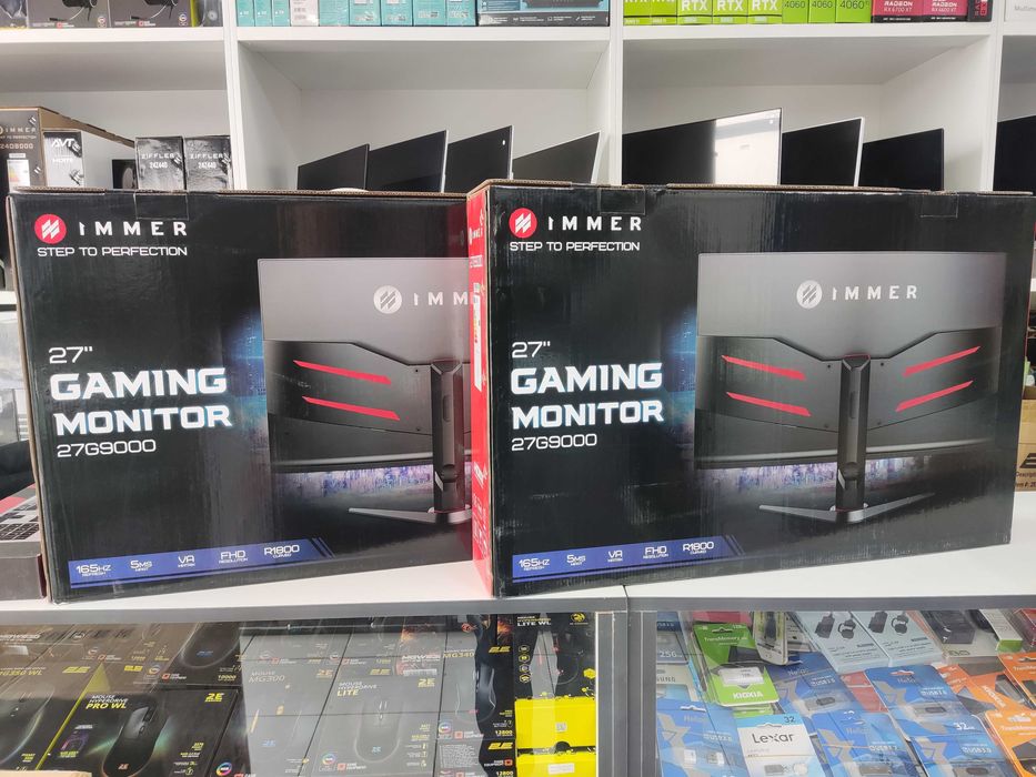 Монитор Immer Curved LED 27G9000 (HDMI+DP) 165hz, FHD НОВЫЙ