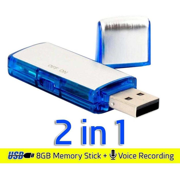 USB 8 GB cu inregistrare voce. Nou!