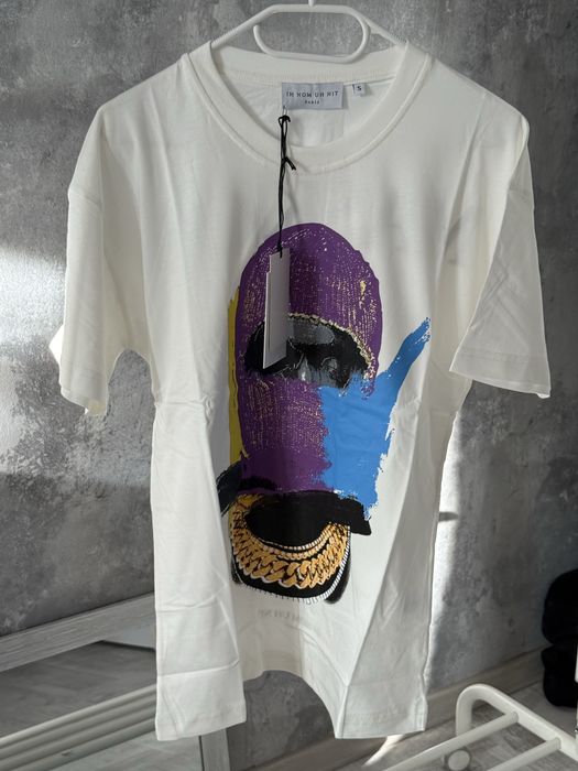 Tricou Ih Nom Uh Nit Amiri Off white bape