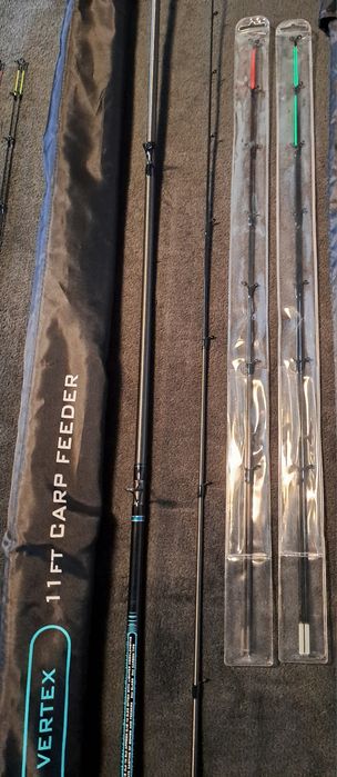 Lansete feeder Drennan si Preston, mulinete Daiwa N'zon si Emblem