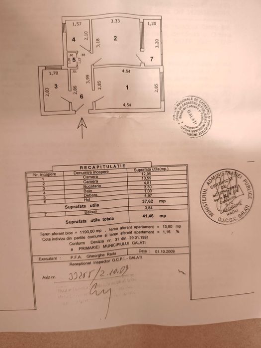 Apartament de vânzare
