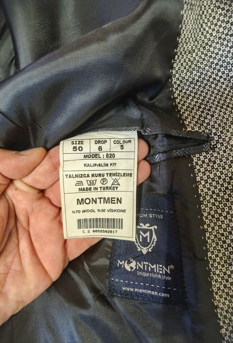 Sacou bărbti negru primavara EXTENDED ; sacou toamna alb/negru MONTMEN
