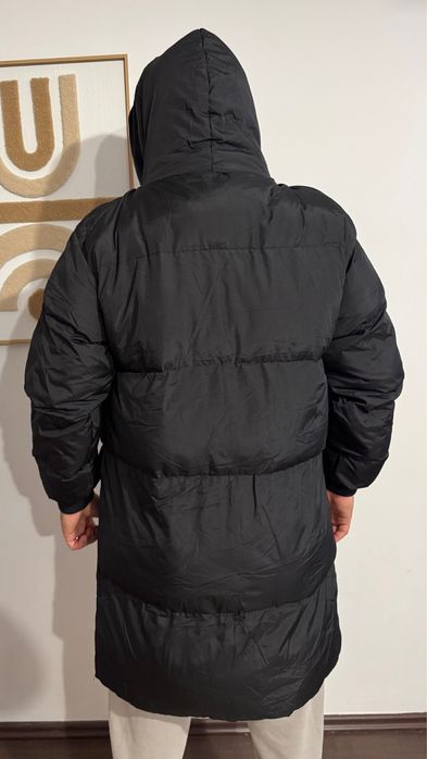 Geacă lungă de iarnă, neagră – NOUĂ cu etichetă