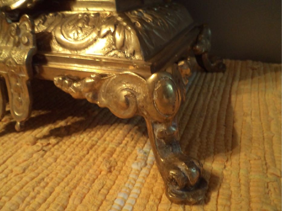 Каминен часовник бронз