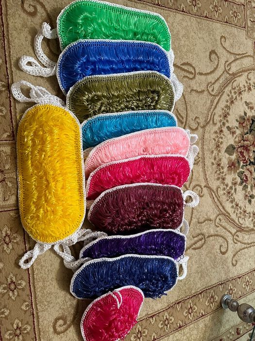 Мочалки ручной вязки