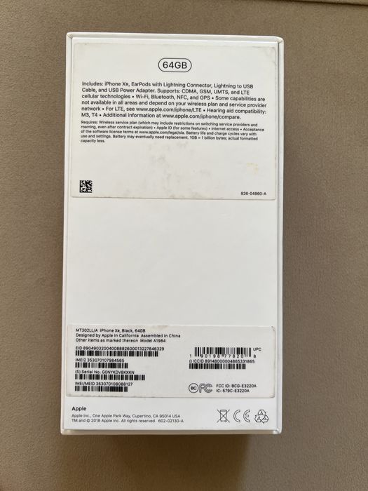 IPhone xR 64GB black slim box