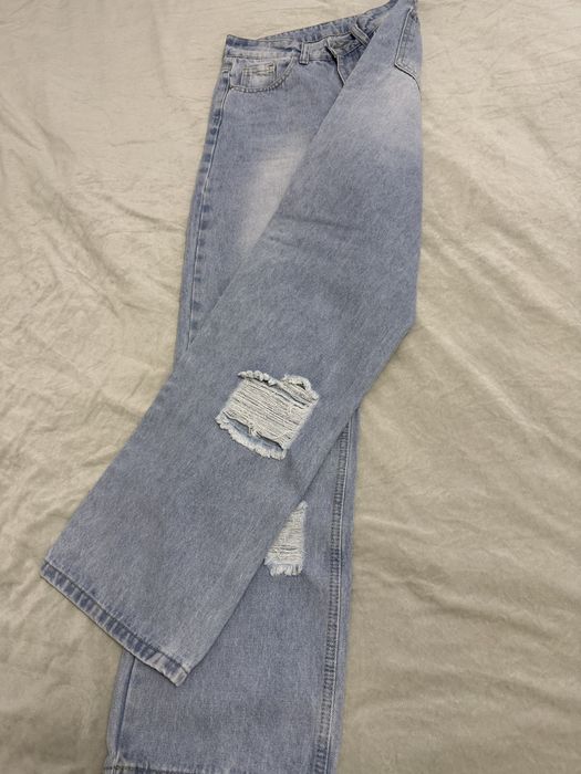 Дънки с широк крачол Zara, Shein