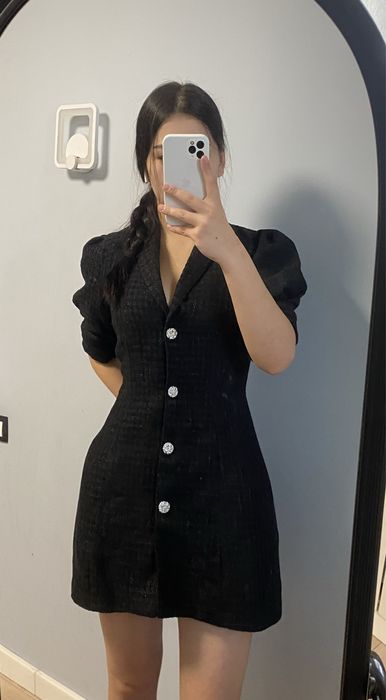 Платье-пиджак| Черное платье