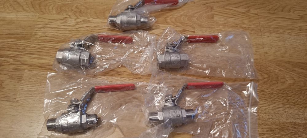 Lot 11 robinete noi din INOX premium PN63 (dimensiuni 1/2 și 3/4)