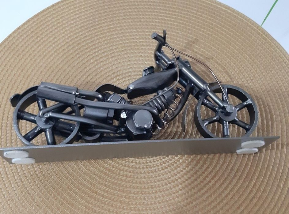 Motocicleta hand-made metal ,piesa colecție- unicat