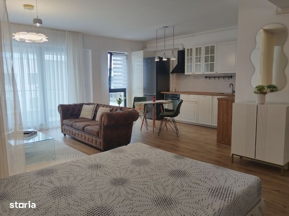 Garsonieră 50 mp | Pipera, rond OMV | Bloc nou | Balcon