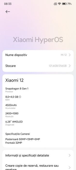 Xiaomi 12 Black 256 Gb