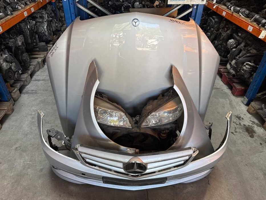 Fata completa Mercedes C-Class W204 capota bara aripi grila faruri trager radiatoare