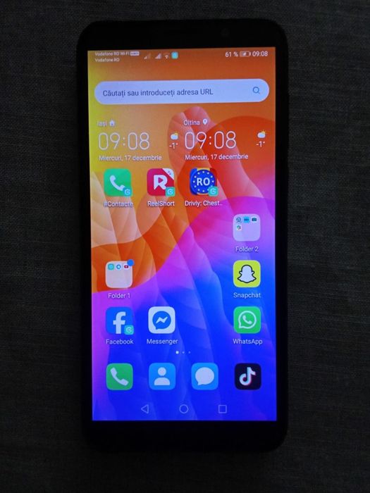 Vând Huawei Y5P negru 32 gb