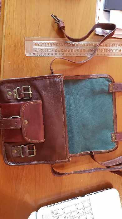 Geanta de piele messenger bag unisex