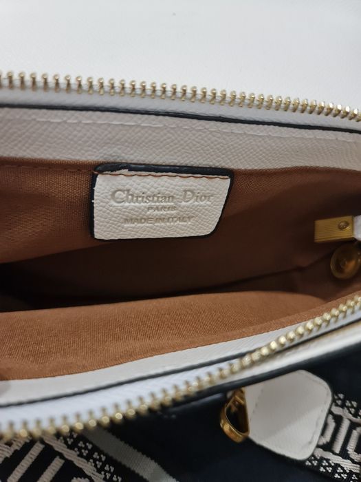 Geanta dior Saddle alba