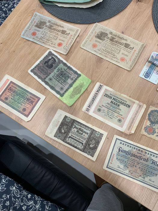 Стари немски монети и банкноти