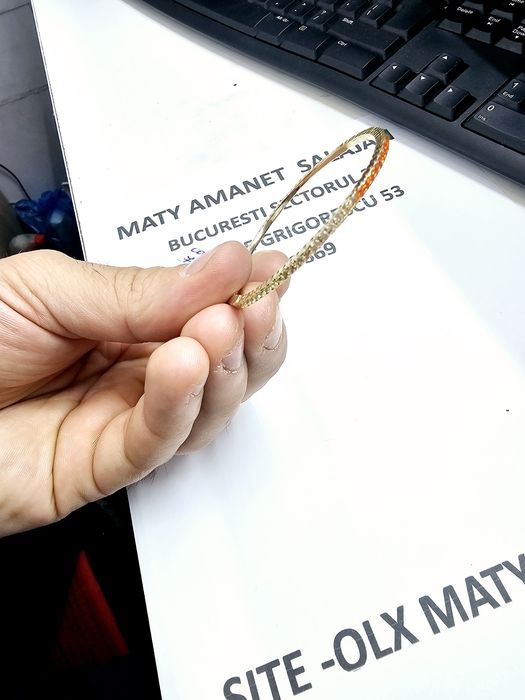 Vand bratara tenis din aur 14 k 7.52 g cod 312