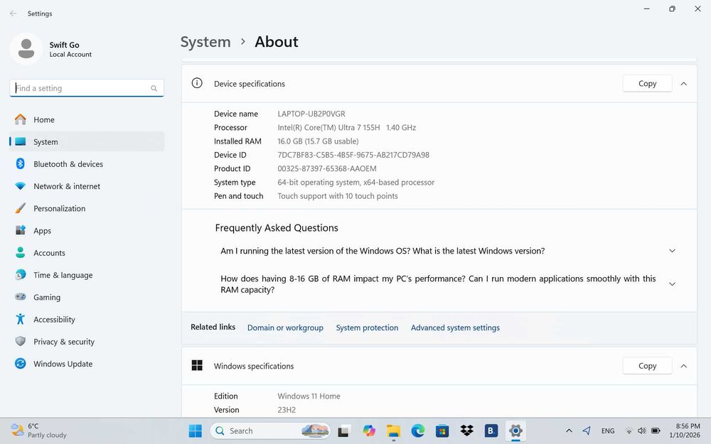 Acer Swift Go Ultra 7/DDR5 16/M.2 1TB/14 IPS
