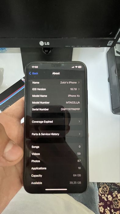 iPhone Xs  LL/A region
