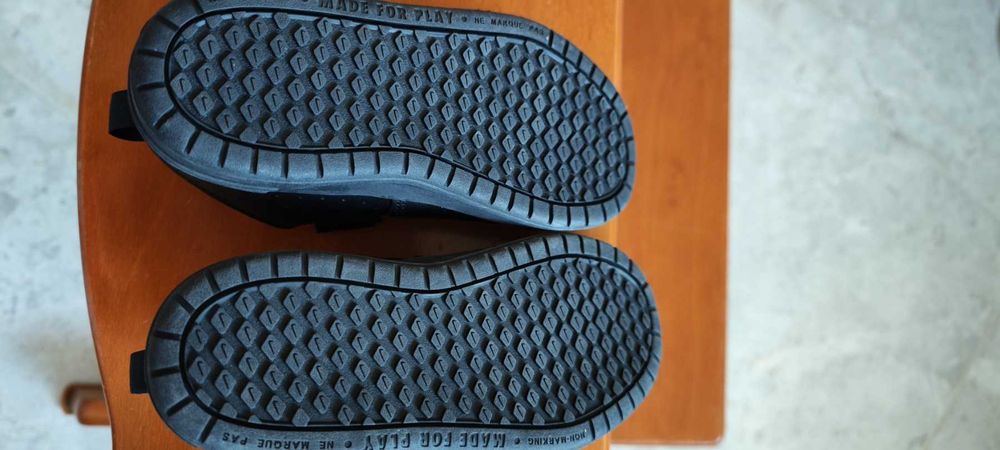 Nike, Кожени спортни обувки Pico 5 с велкро, Черен, 29.5 EU