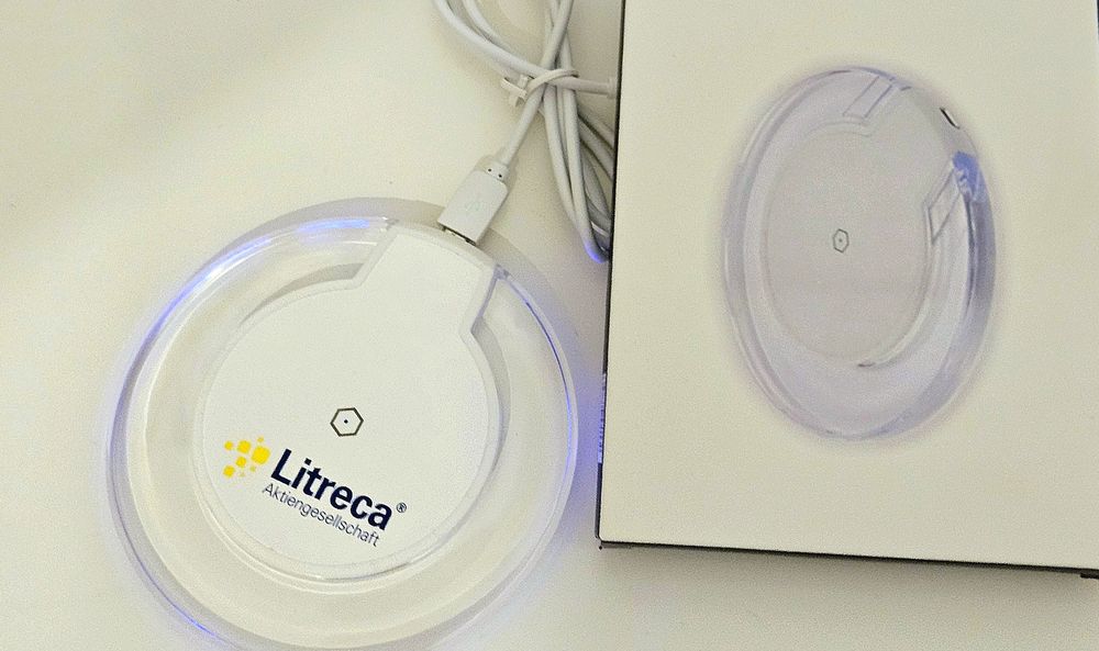 Incarcator wireless LED iluminare