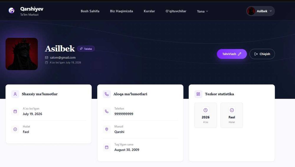 Premium web-sayt yarataman | Telegram bot | Landing Page