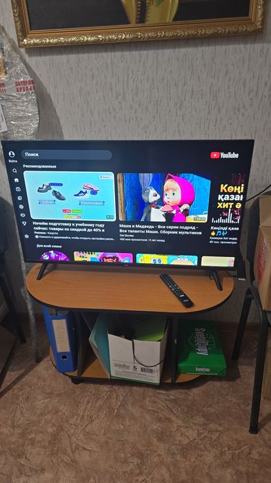 Телевизор TCL 102 см, + смарт Андроид приставка,всё вместе.