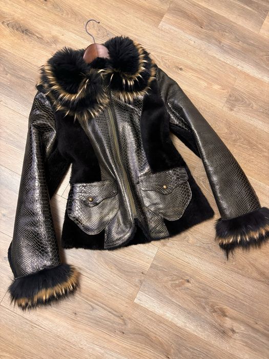 cojoc piele naturala blana vulpe 38-40/ M