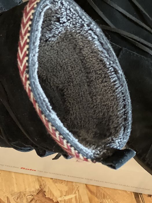 TOMS - cizme negre de piele intoarsa, marimea 38