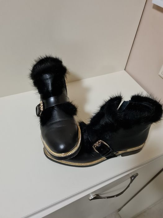 Боти от естествена кожа на GiAnni