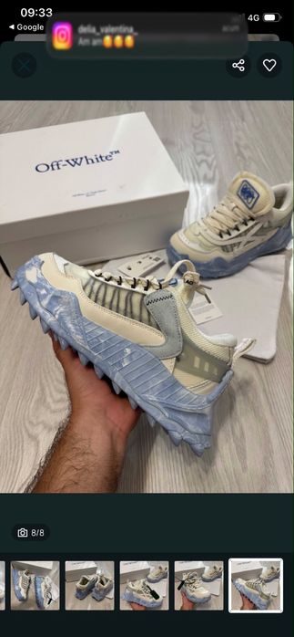 Off-White ODSY-1000 "White Blue Marble 2x