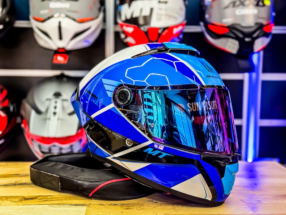 Casca Moto MT THUNDER 4 Freeway Blue