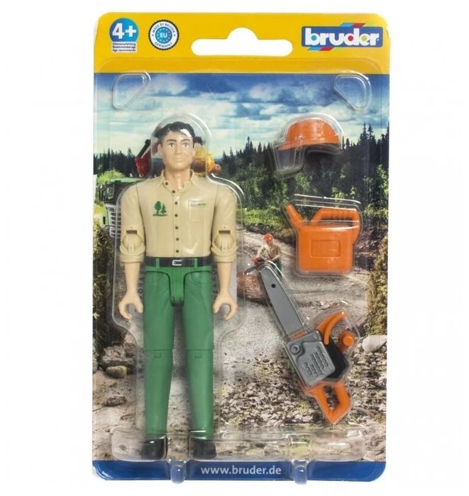 Bruder фигурка Лесоруб с аксессуарами