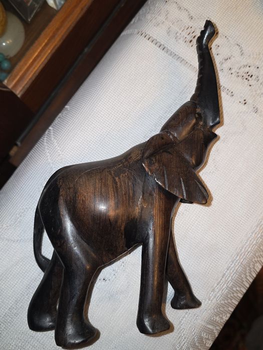 Elefanți mari lemn abanos