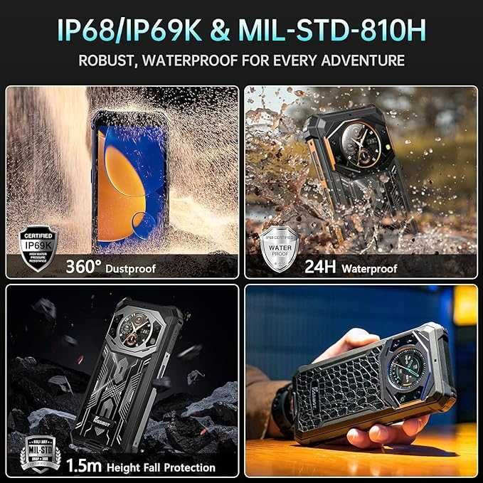 Fossibot F101 Pro Dual Screen 15GB RAM 128GB ROM с IP68 защита