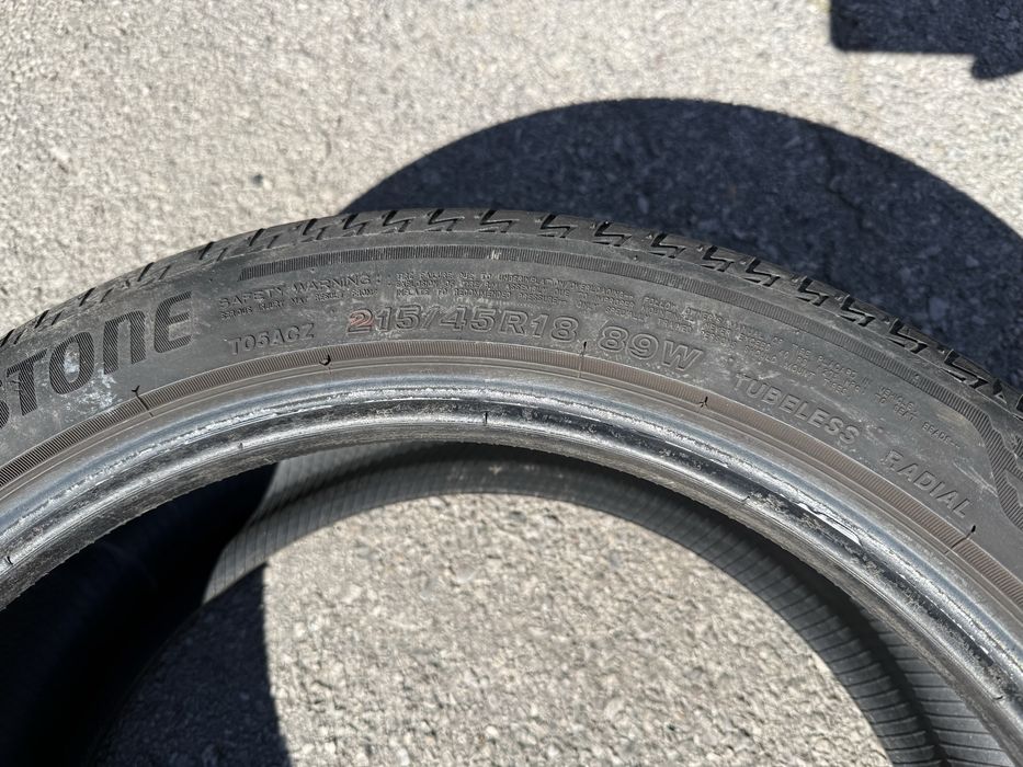4 бр. Bridgestone Turanza t005 летни гуми 215/45 R18