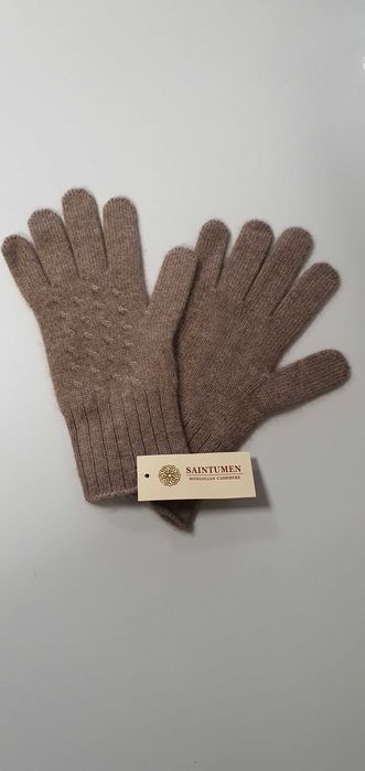 100% монголски кашмир и вълна от як, шапка, шал и ръкавици