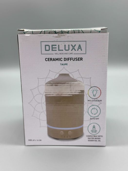 Керамичен арома дифузер Deluxa Ceramic Diffuser 150 мл с многоцветна светлина