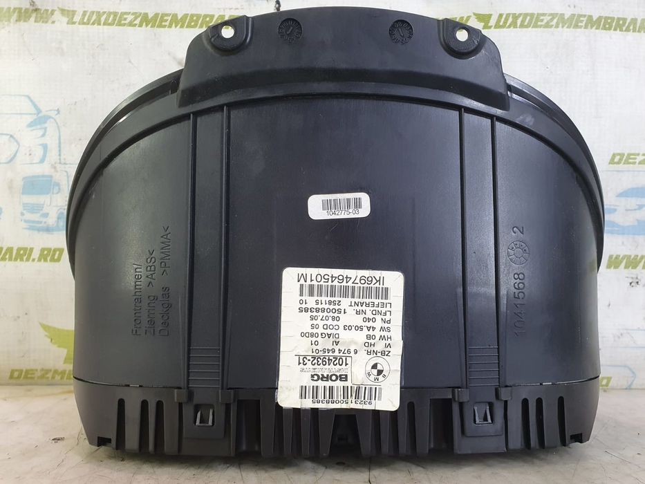Ceasuri de bord 1041568 BMW Seria 1 E87 (2004 - 2007) 1.6 benzina N46B16A 1.6 benzina N46B16A N46B16A